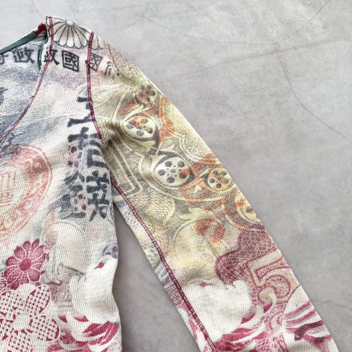 Hysteric Glamour × Undercover 00s Japan Floral Long Sleeve T Shirt Cop Copine Style Size L / US 10 / IT 46 - 7 Thumbnail