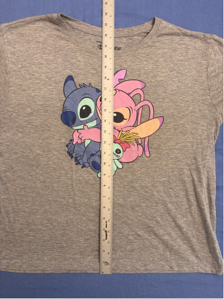 Disney Women's Disney Stitch & Angel Graphic T-Shirt, XL, Gray Size XL / US 12-14 / IT 48-50 - 5 Thumbnail