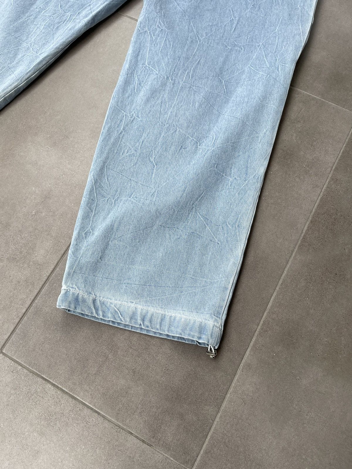 Solid Homme × Wooyoungmi !DS! SS23 Solid Homme Washed Indigo Denim Pants Size US 34 / EU 50 - 14 Thumbnail