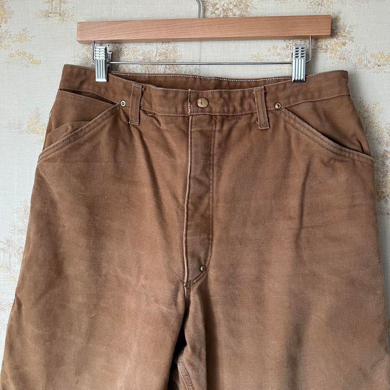 Carhartt Carhartt Insulated Duck Canvas Pants | Flannel Lined | 36x30 Size US 36 / EU 52 - 3 Thumbnail