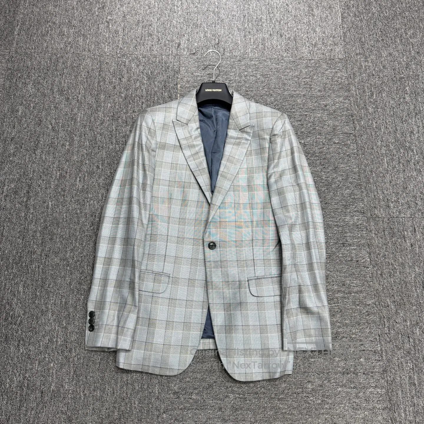 Alexander McQueen ALEXANDER MCQUEEN Checkered wool suit jacket| Size 40R - 1 Thumbnail
