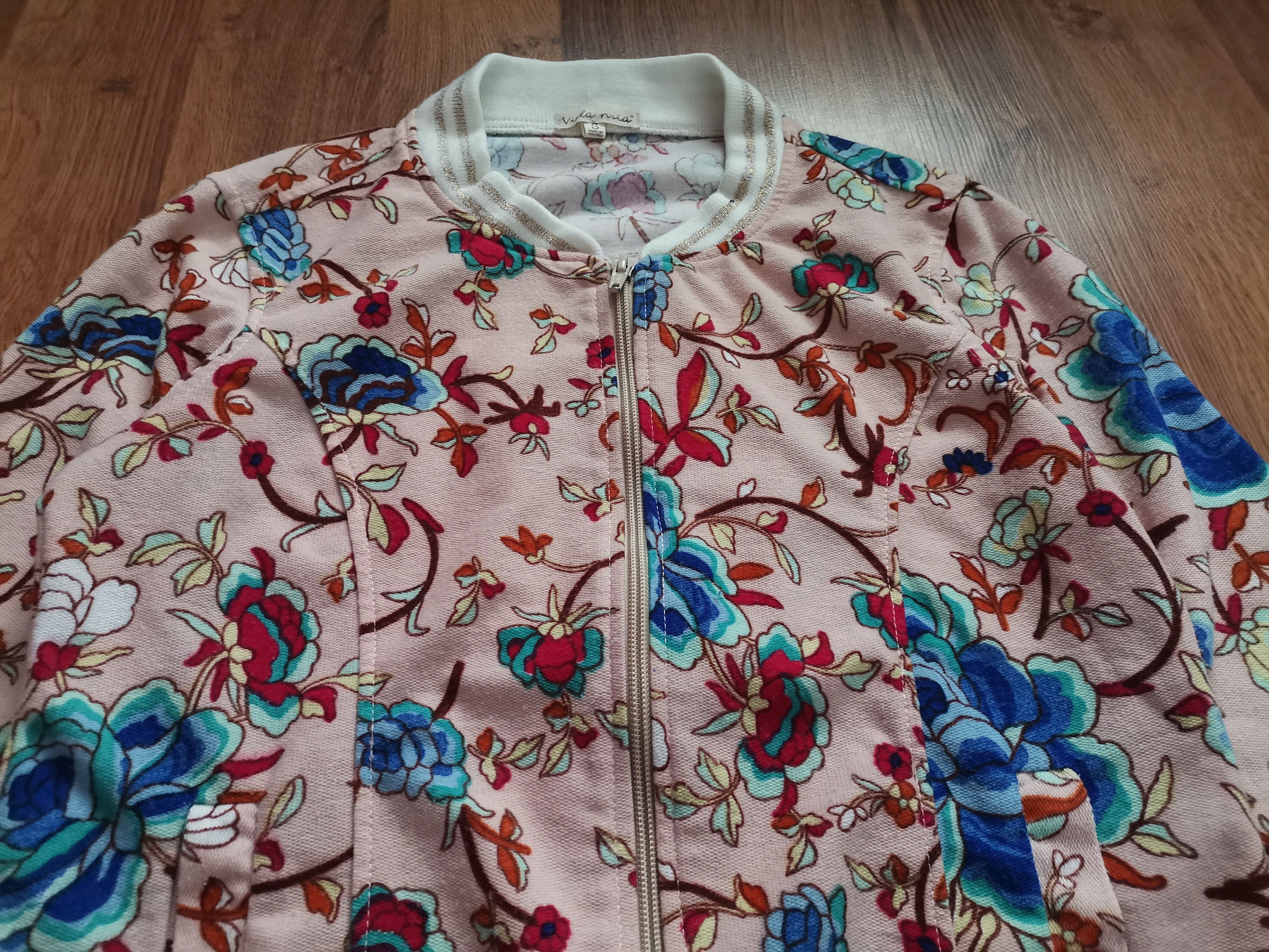 Vintage Vintage Vida Mia Women's Floral Jacket Size S / US 4 / IT 40 - 2 Thumbnail