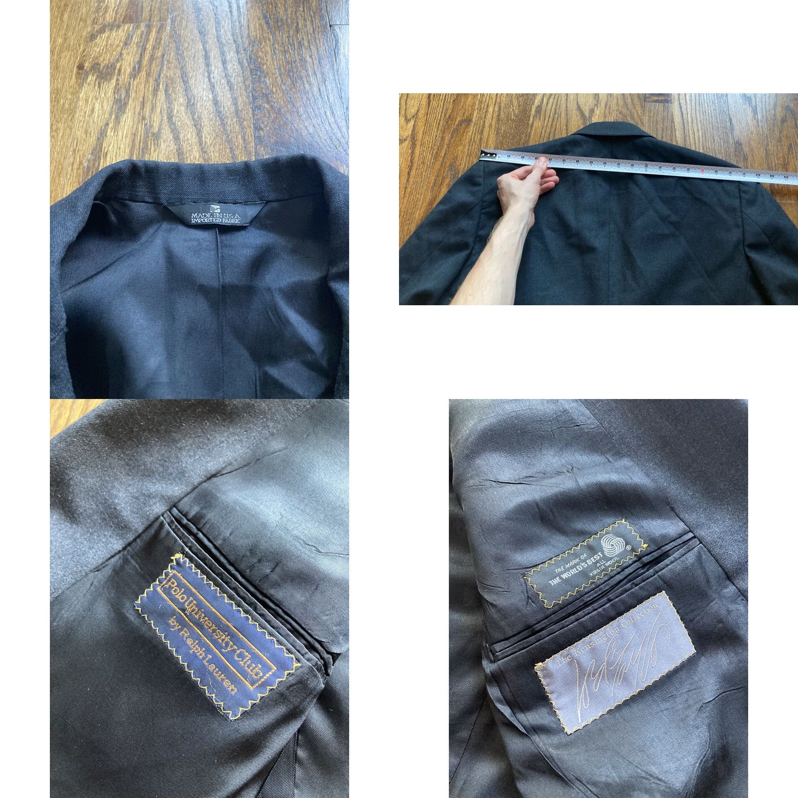 Polo Ralph Lauren VINTAGE Polo Ralph Lauren Blazer Mens 44 Wool Dark Gray University Jacket Size US XXL / EU 58 / 5 - 8 Thumbnail