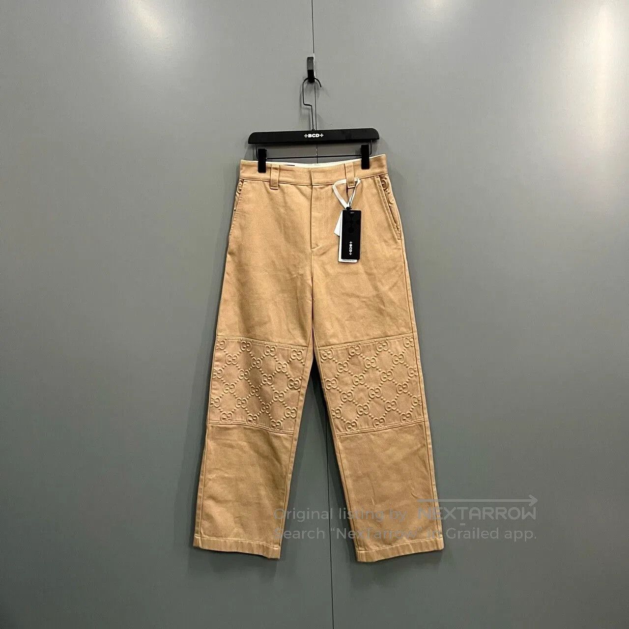 Gucci gucci beige gg embossed denim pants size 44. Size US 28 / EU 44 - 1 Thumbnail