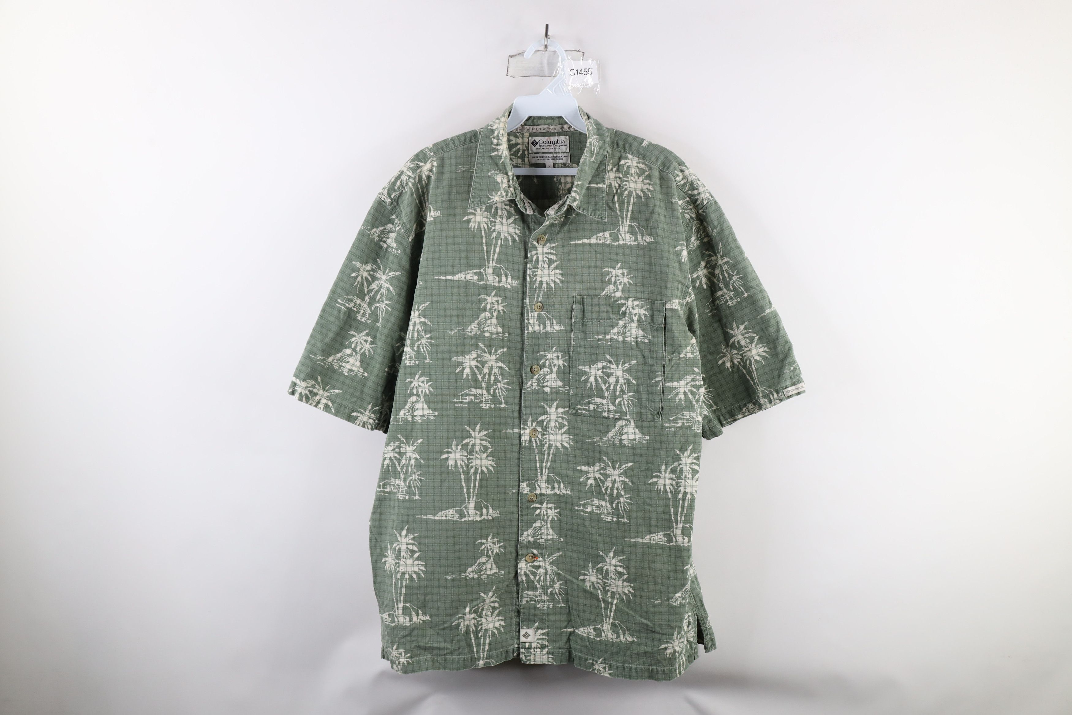 Columbia × Vintage Vintage 90s Columbia Island All Over Print Button Shirt Size US L / EU 52-54 / 3 - 1 Thumbnail