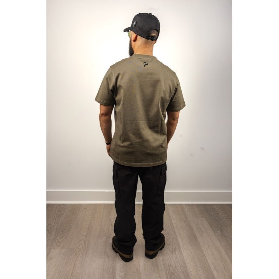 Other Olive Boxy Heavyweight Tee Minimalist Streetwear PHERO S Size US S / EU 44-46 / 1 - 4 Thumbnail