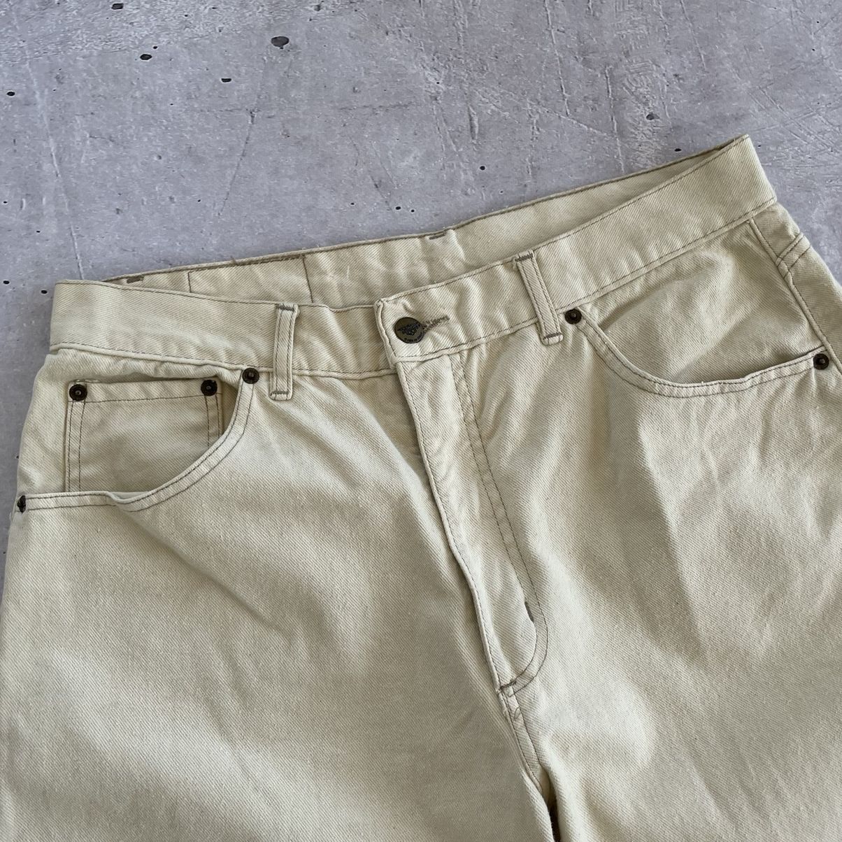 Other × Vintage Vintage beige denim pants marines y2k 38x32 Size US 32 / EU 48 - 5 Thumbnail