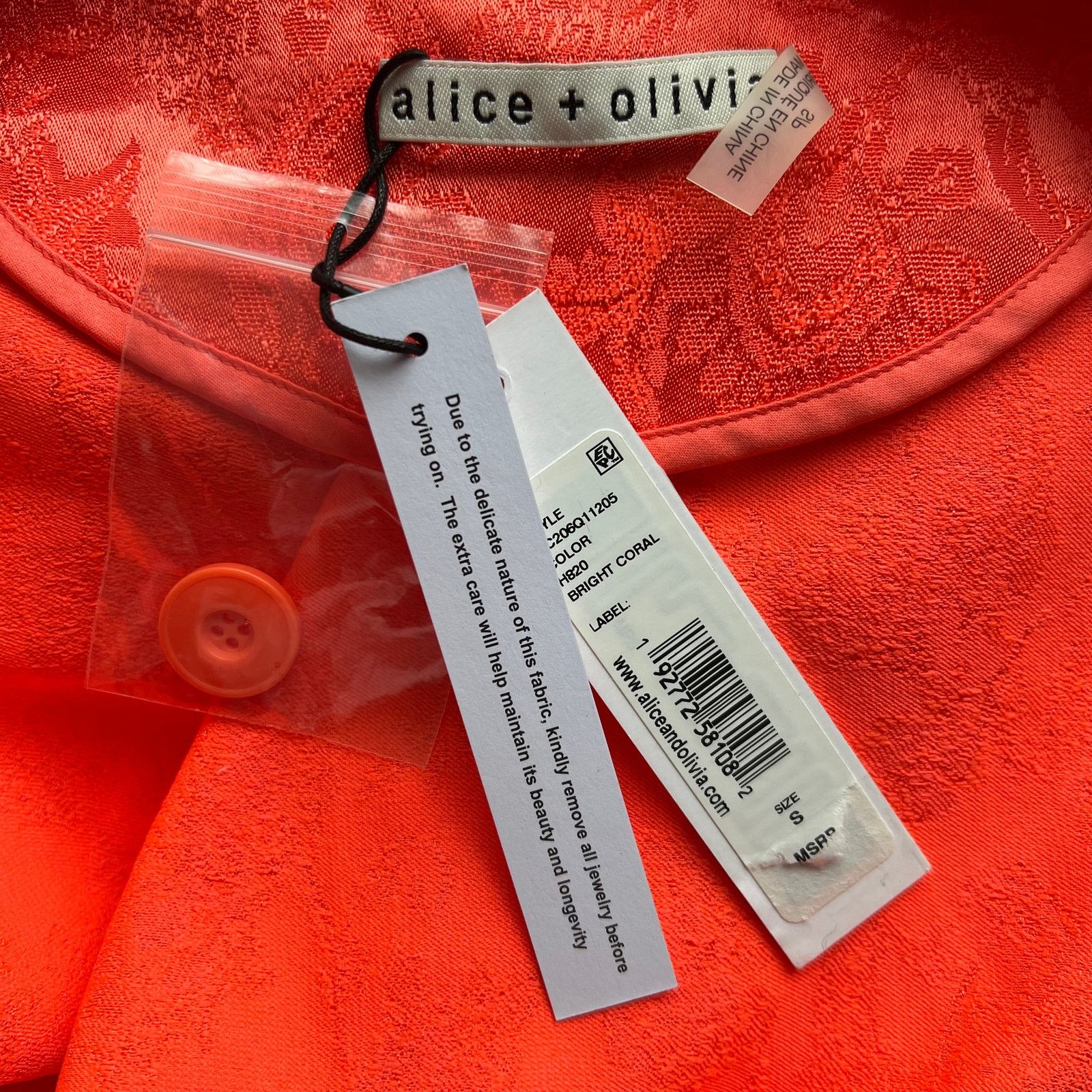 Alice + Olivia ALICE+OLIVIA Floral Embossed Sleep Jacket + Pajama Pants, S Size S / US 4 / IT 40 - 8 Thumbnail