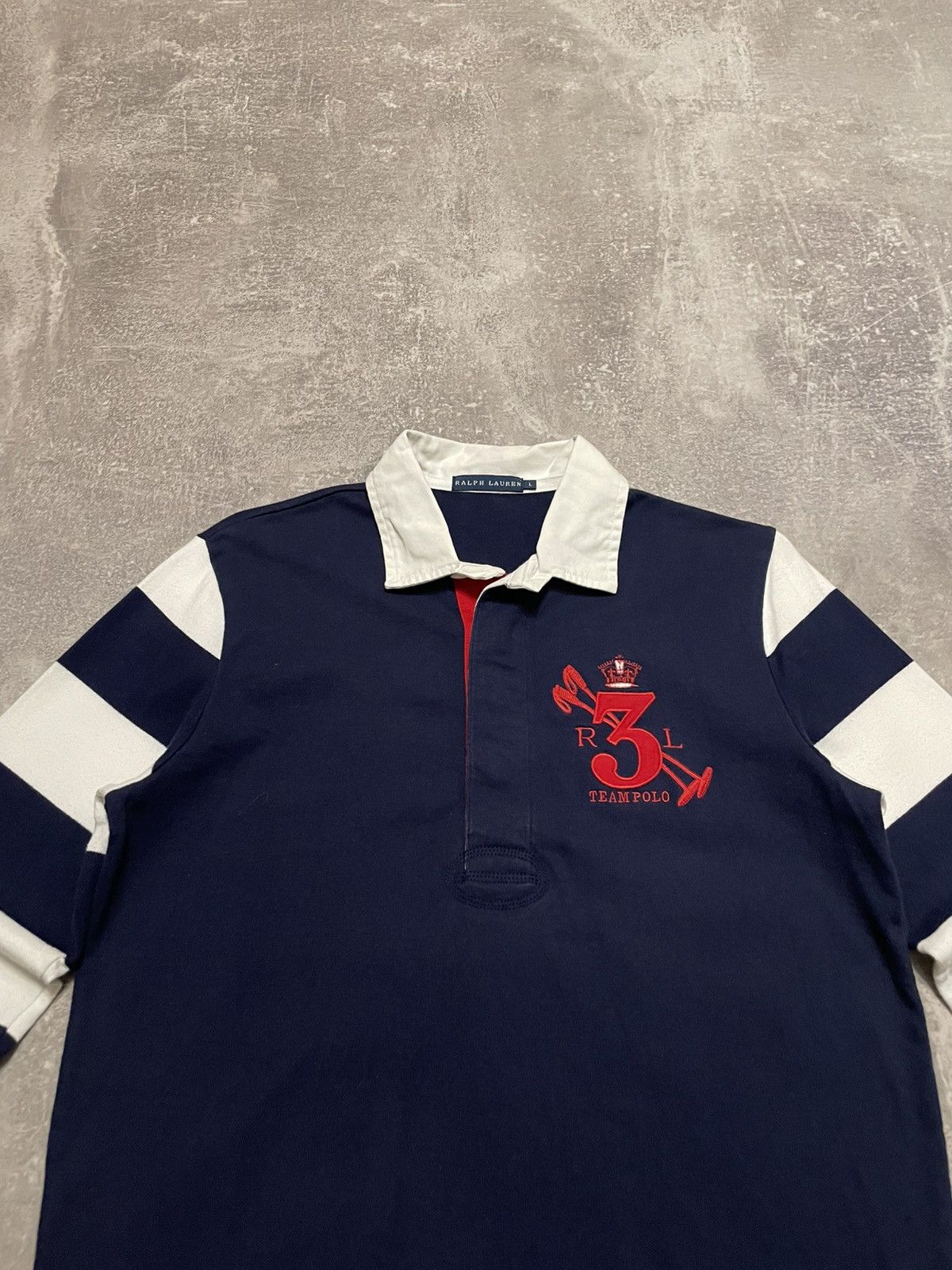 Polo Ralph Lauren × Ralph Lauren × Vintage Vintage Ralph Lauren Striped Polo Long Sleeve Shirt Women’s Size L / US 10 / IT 46 - 2 Thumbnail