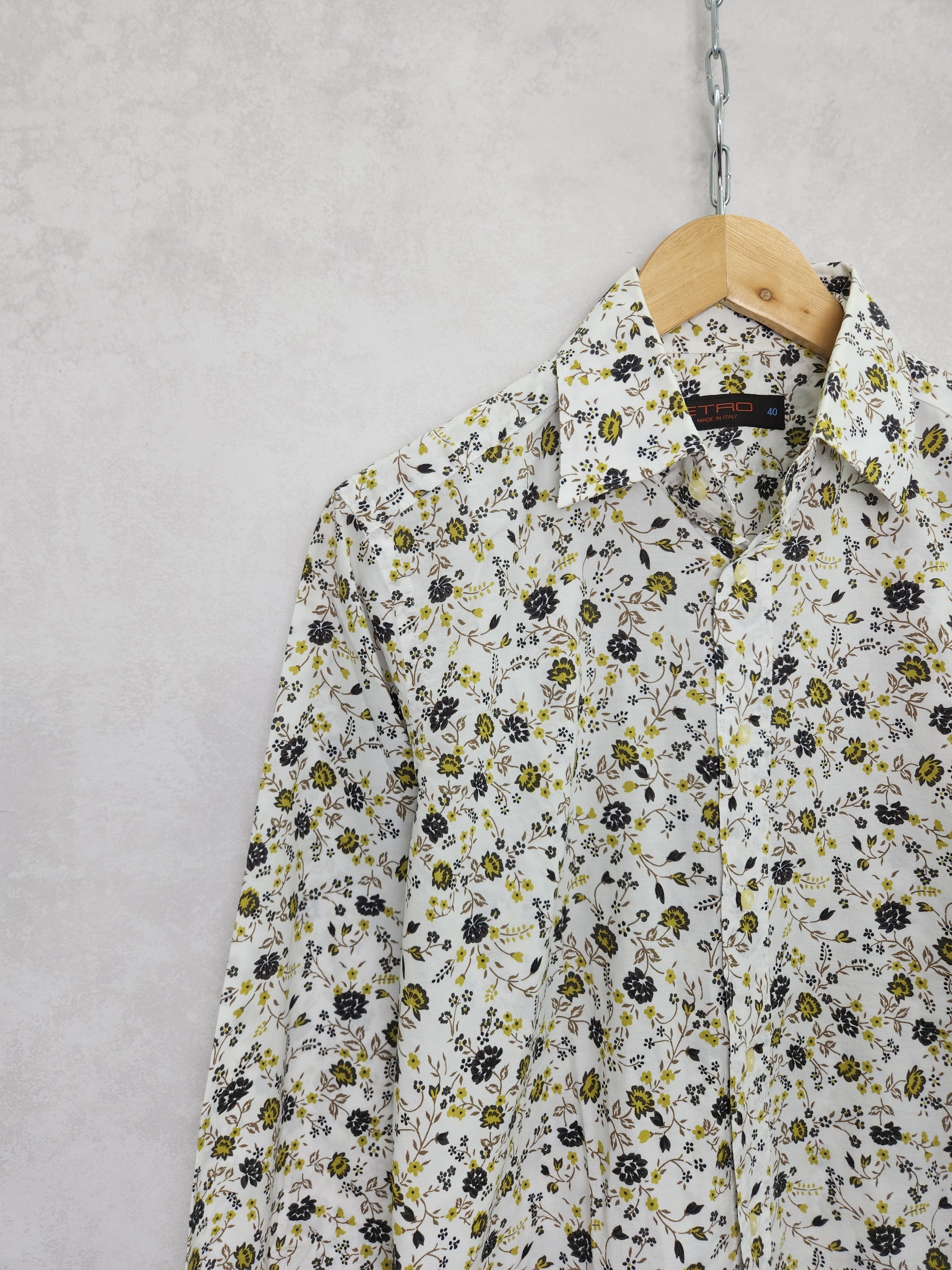 Etro Etro flowers floral button ups shirt size 40 Size US M / EU 48-50 / 2 - 4 Thumbnail