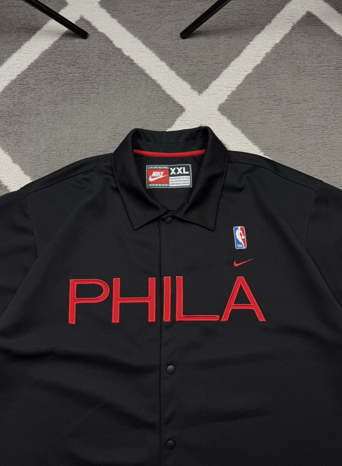 Nike Vintage 90’s Nike NBA Philadelphia 76ers Warm Up Jersey Size US XXL / EU 58 / 5 - 4 Thumbnail