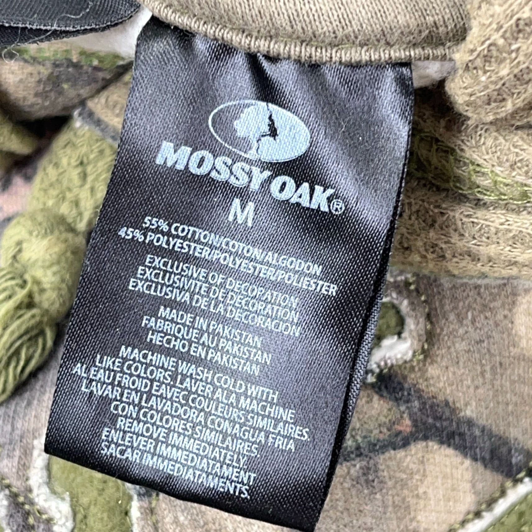 Vintage VINTAGE Mossy Oak Hoodie Men Medium Sweatshirt VTG Y2K Hunting Break Up Size US M / EU 48-50 / 2 - 3 Thumbnail