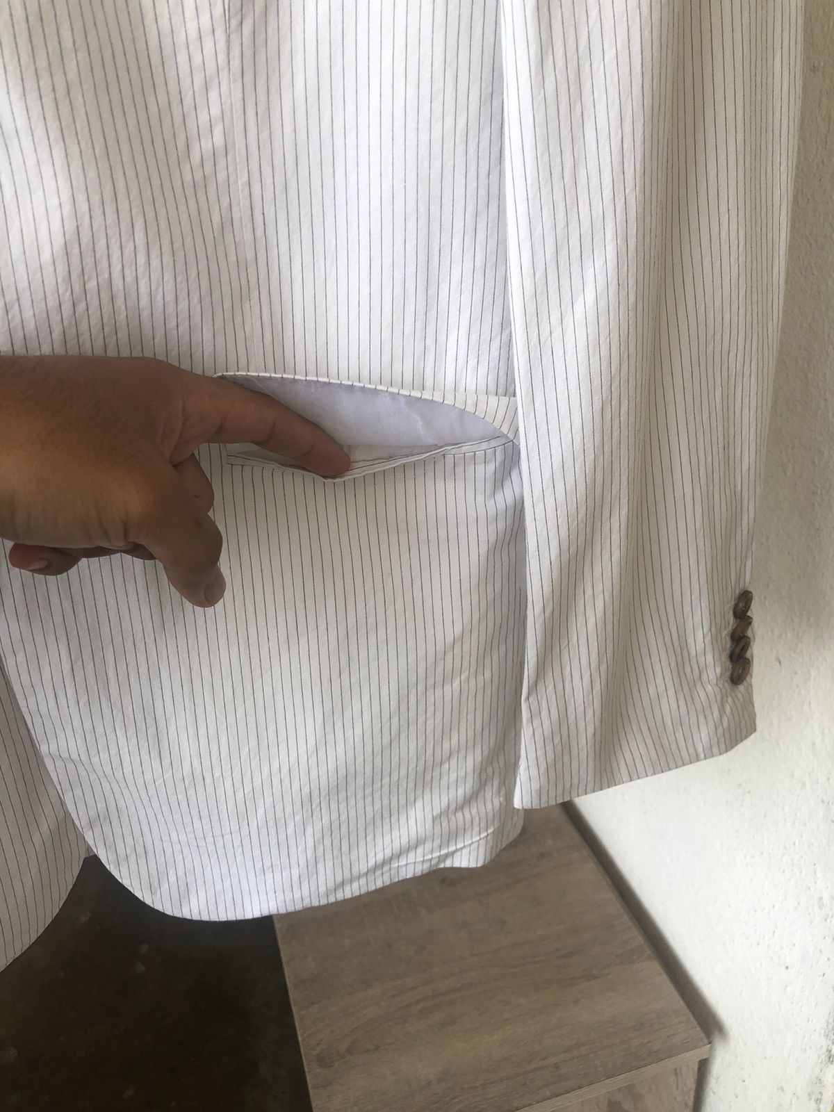 Jil Sander Jil Sander Marisa s Stripe Single Breasted Blazer Size US M / EU 48-50 / 2 - 11 Thumbnail