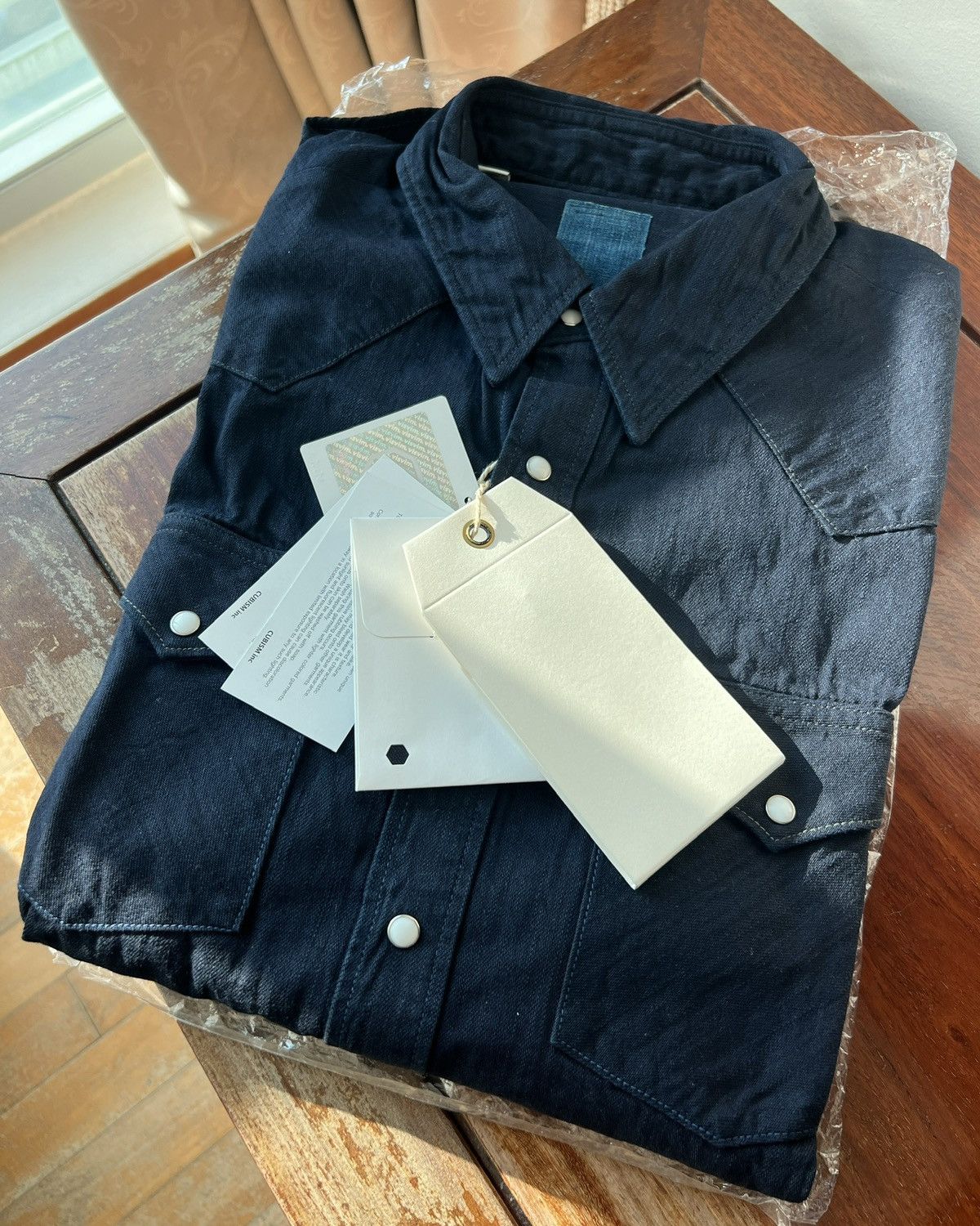 Visvim Visvim ICT Social Sculpture Shirt One Wash Dk.Indigo Size US L / EU 52-54 / 3 - 2 Thumbnail
