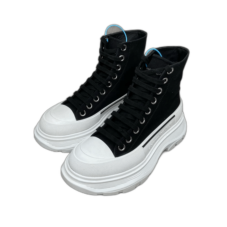 Alexander McQueen Alexander McQueen High Top Black Martin Boots Size US 8 / IT 38 - 1 Thumbnail