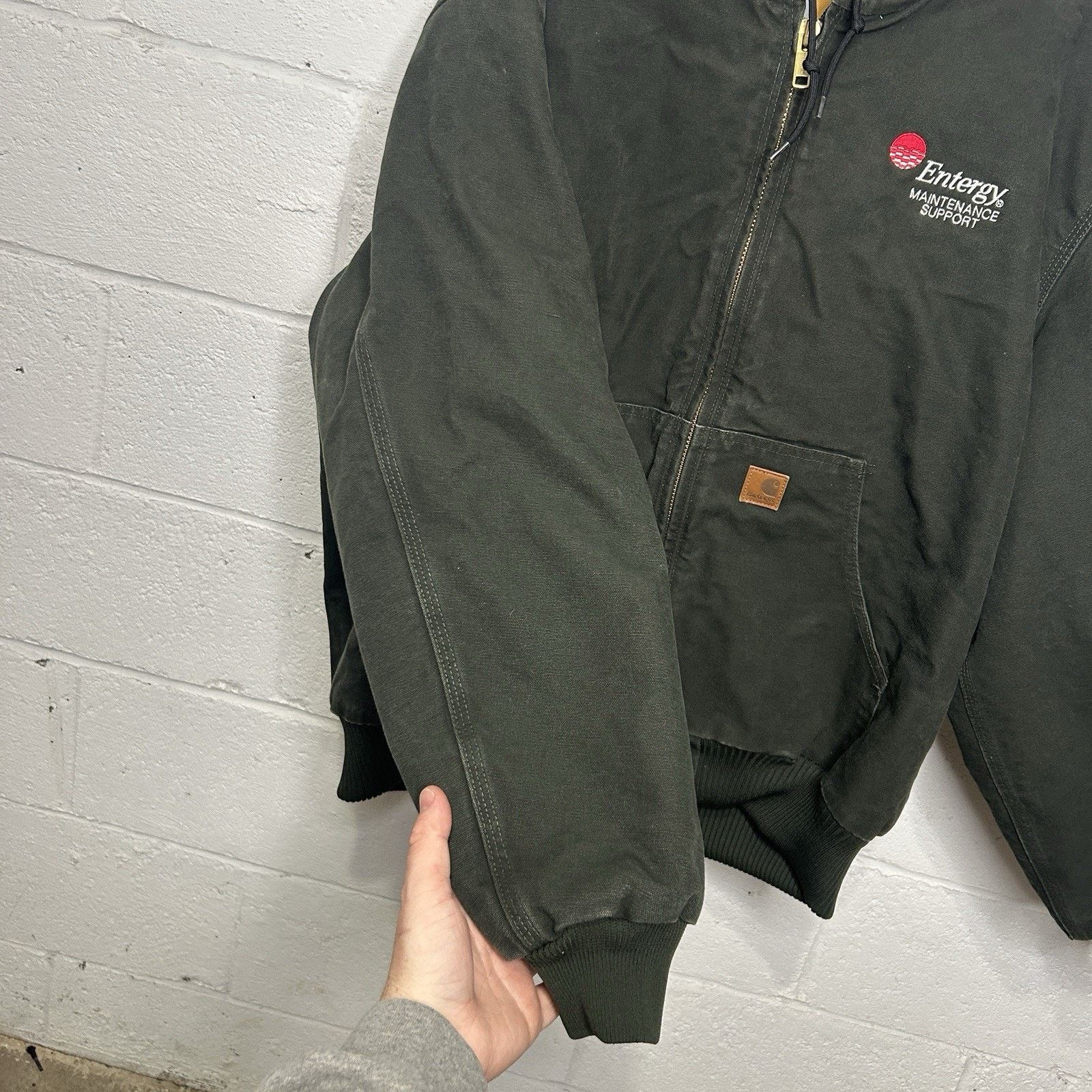 Carhartt Vintage Carhartt Quilted Hooded Active Jacket “Moss” J130 Size US XL / EU 56 / 4 - 6 Thumbnail