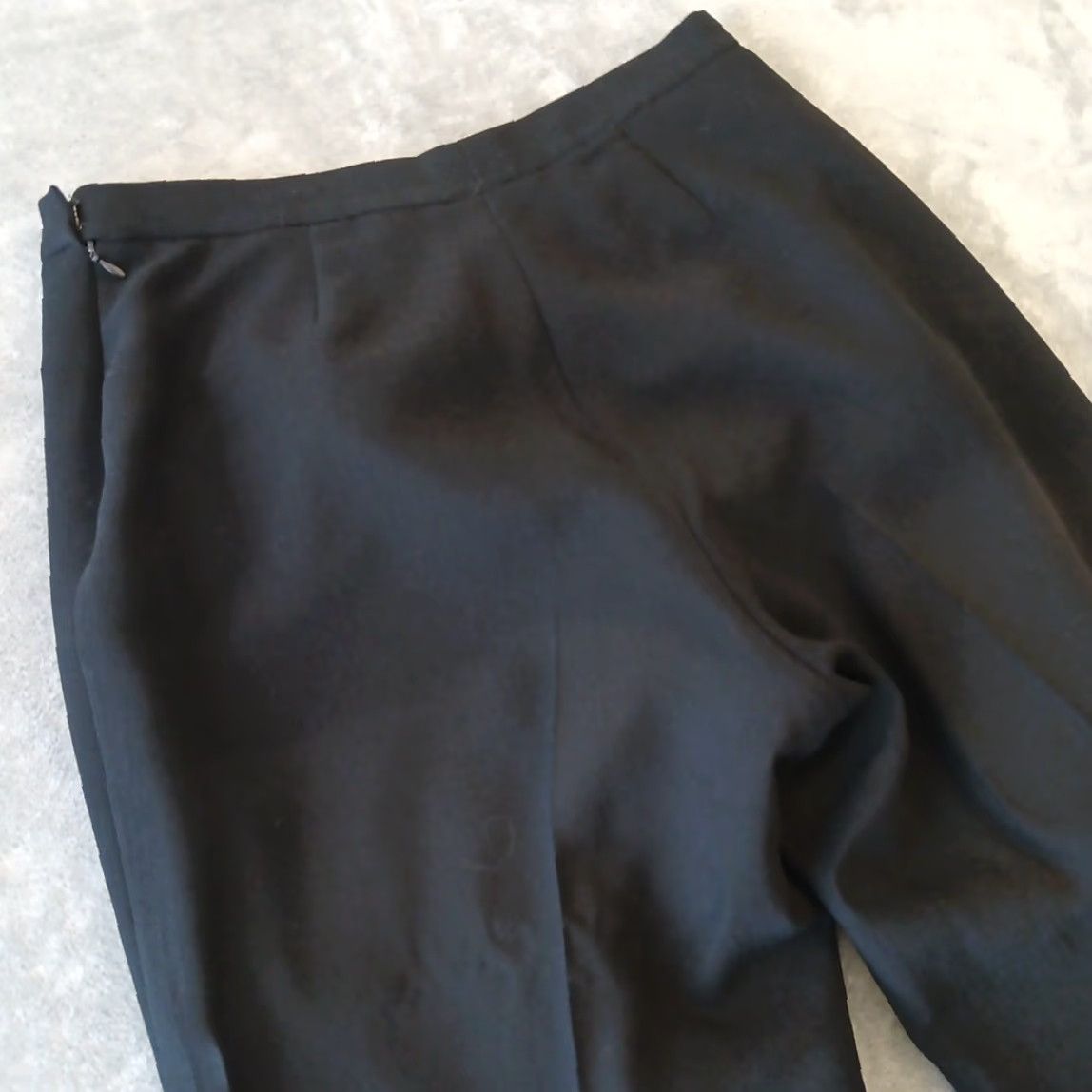 Kasper Kasper Dress Pants Womens 14 Black Lined Side Zip 32x28.5 High Rise Straight Front Size 36" / US 14 / IT 50 - 7 Thumbnail