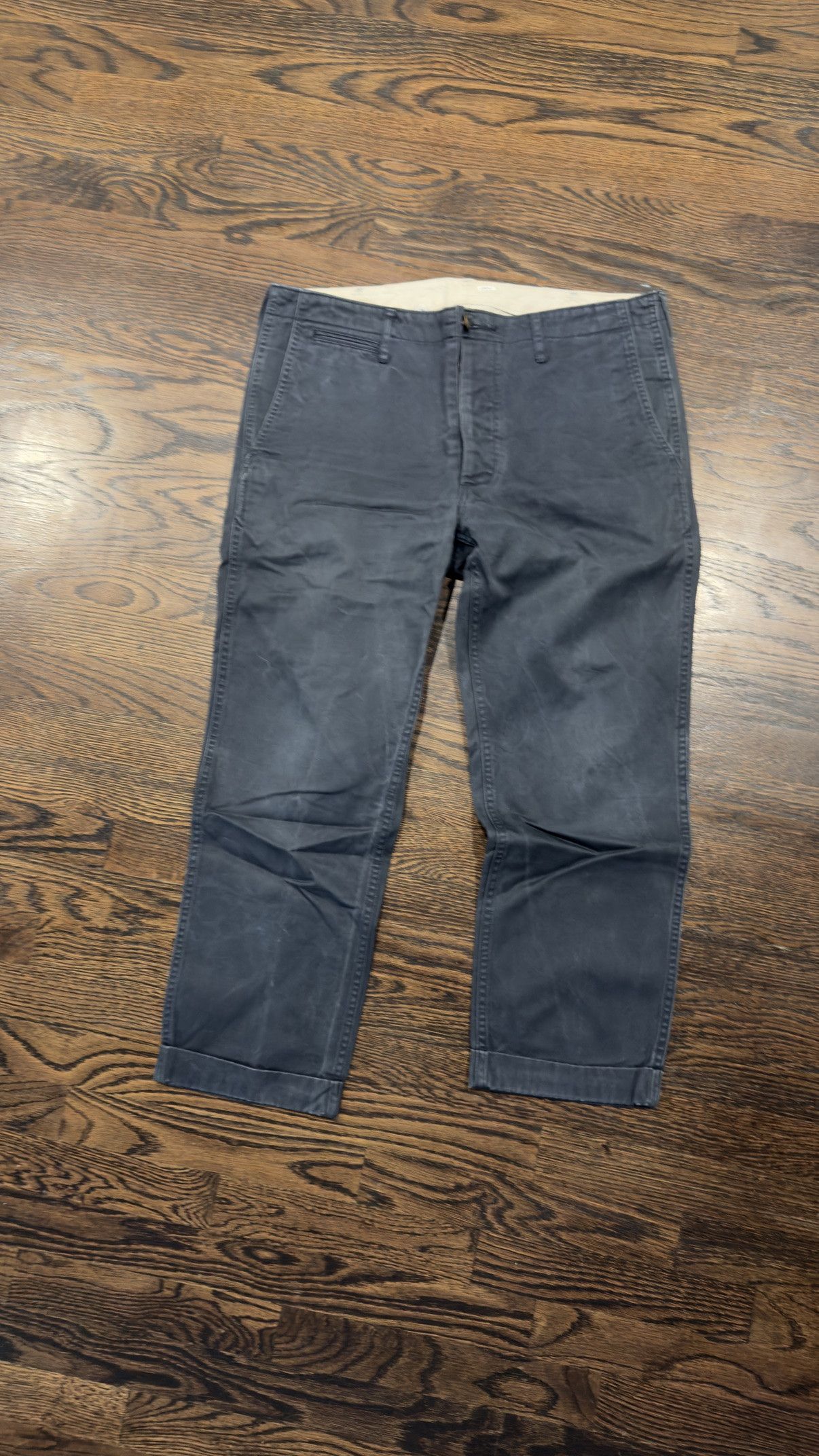 Visvim Visvim High-Water Chino Navy - Size 3 - Made in Japan Size US 32 / EU 48 - 3 Thumbnail