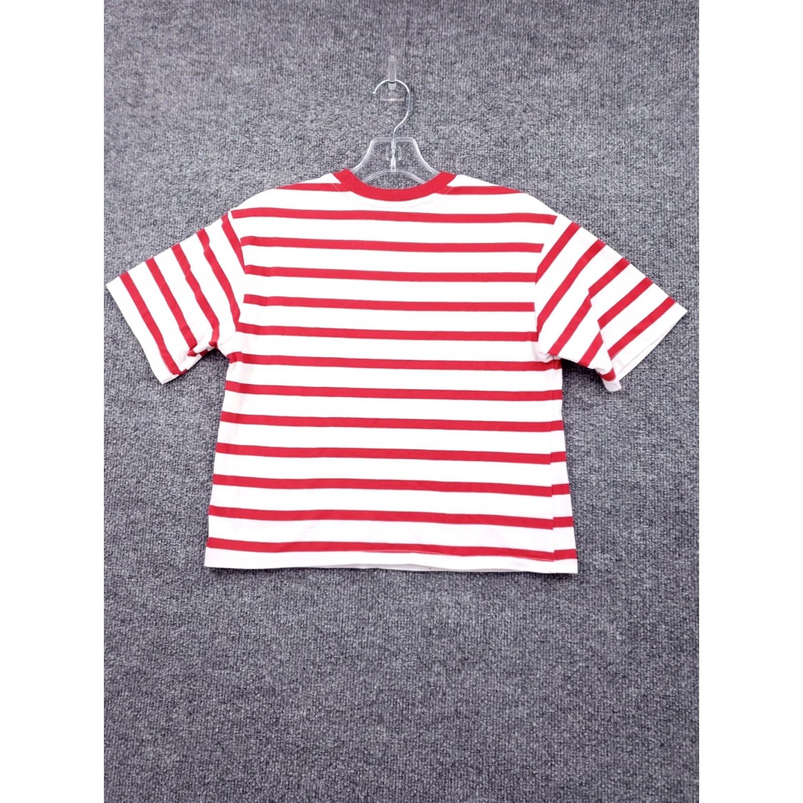 Vintage Coca-Cola T-Shirt Womens S Red Basic Logo Striped Short Sleeves Crew Neck Casual Tee Size S / US 4 / IT 40 - 2 Thumbnail