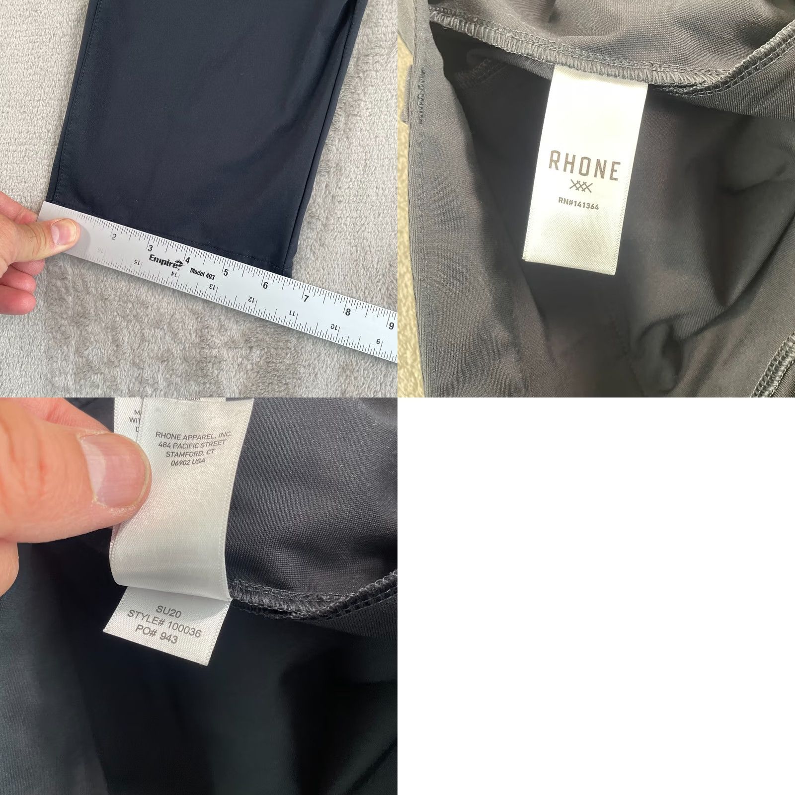 Rhone Rhone Commuter Pants Men 32x32 Black Slim Straight Stretch Casual Size US 32 / EU 48 - 8 Thumbnail