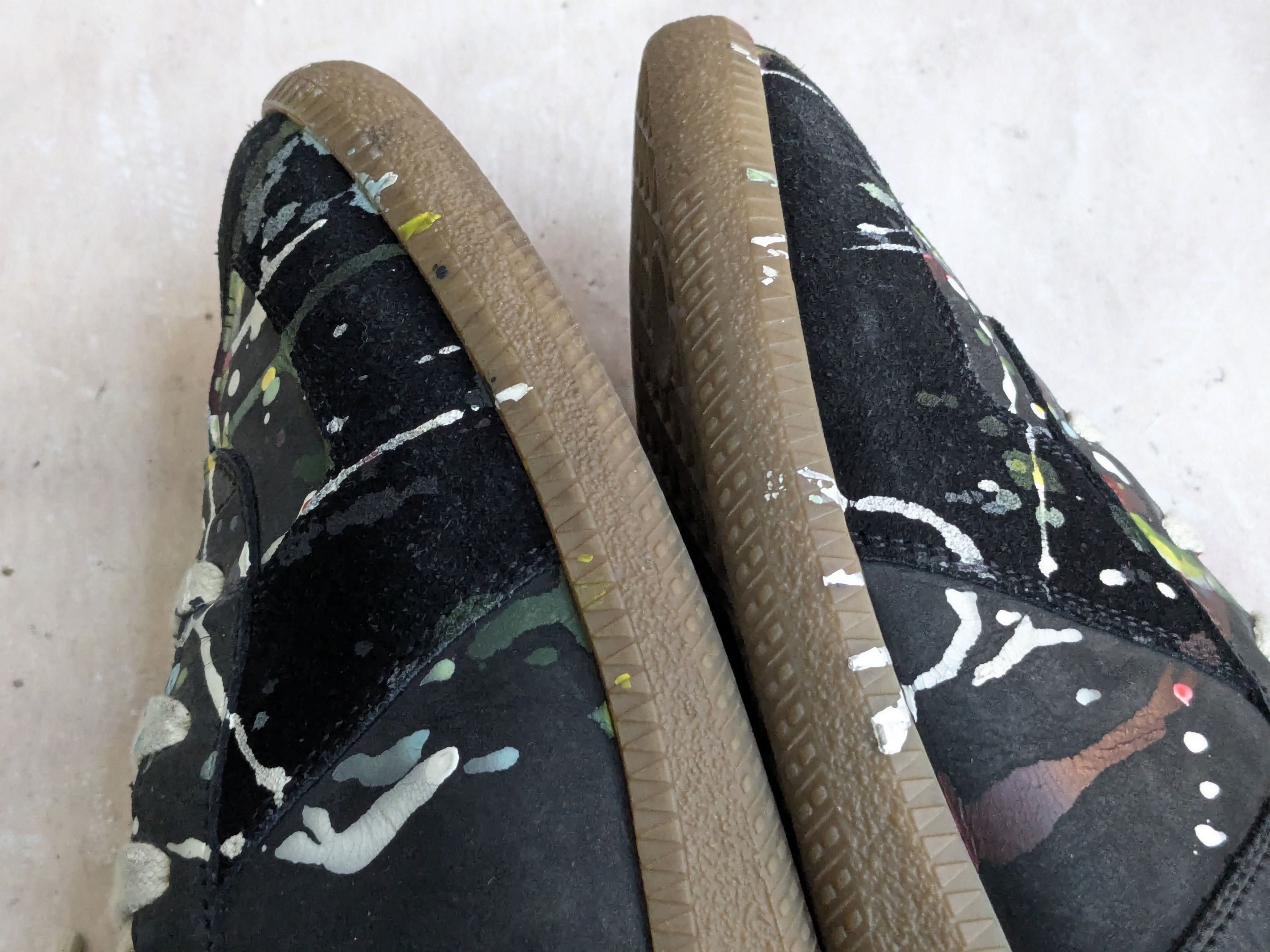 Maison Margiela Maison Margiela Replica Gats Paint Splatter 9 42 Black Size US 9.5 / EU 42-43 - 9 Thumbnail