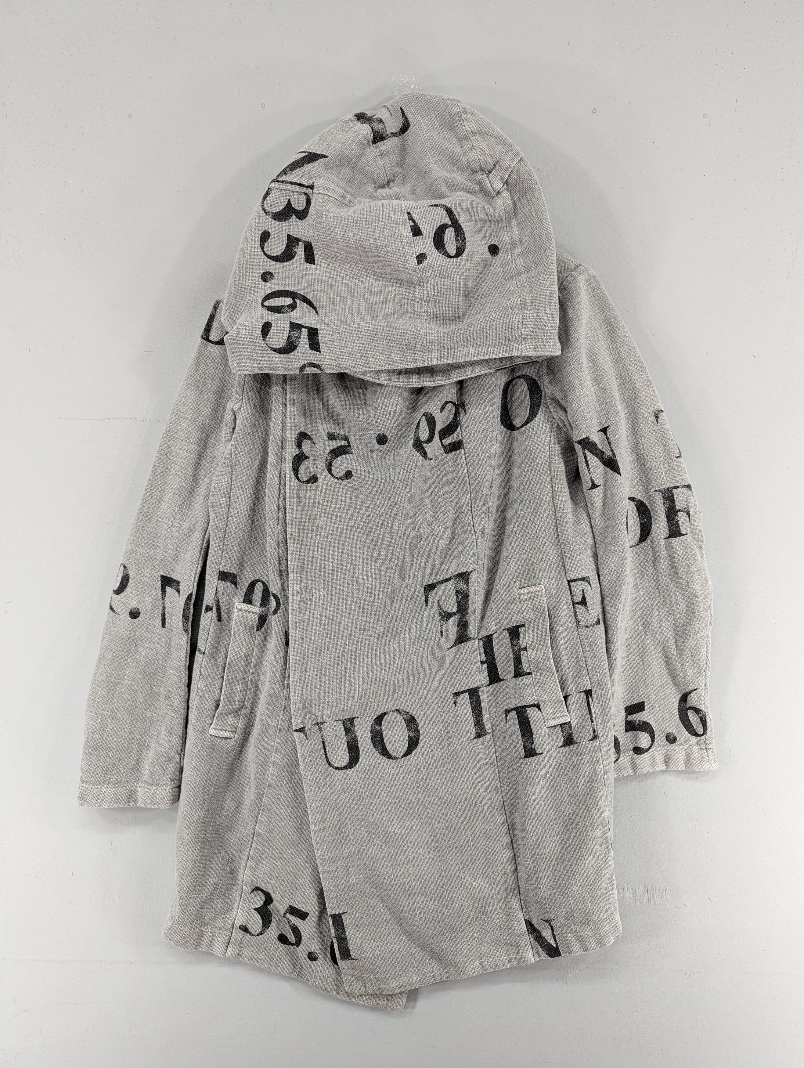 Rare Bajra Overprint Hoodie Cardigan Jacket