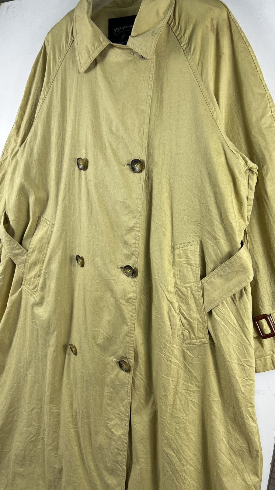 Georges Marciano Unisex🔥 Georges Marciano For Guess Trench OverCoat Size US L / EU 52-54 / 3 - 3 Thumbnail