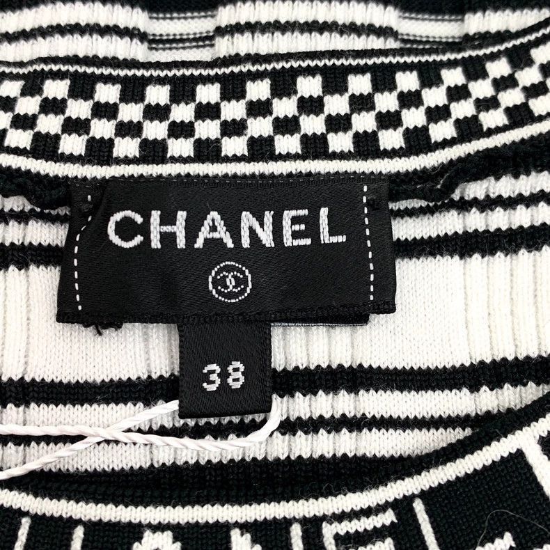 Chanel Chanel Striped Cotton Knit Short Sleeve Shirt -2505 Size US S / EU 44-46 / 1 - 5 Thumbnail
