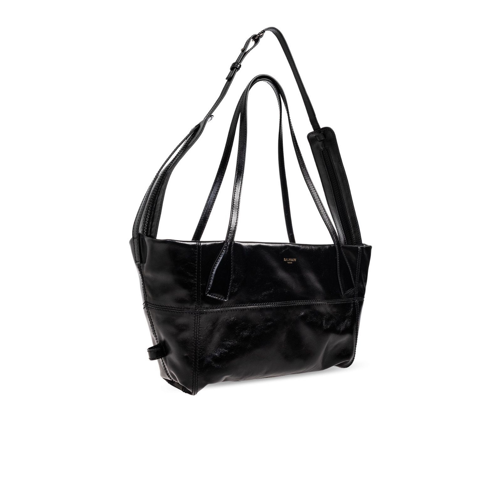 Balmain BALMAIN Small Track Zips Black Tote Bag New & Authentic Size ONE SIZE - 3 Thumbnail