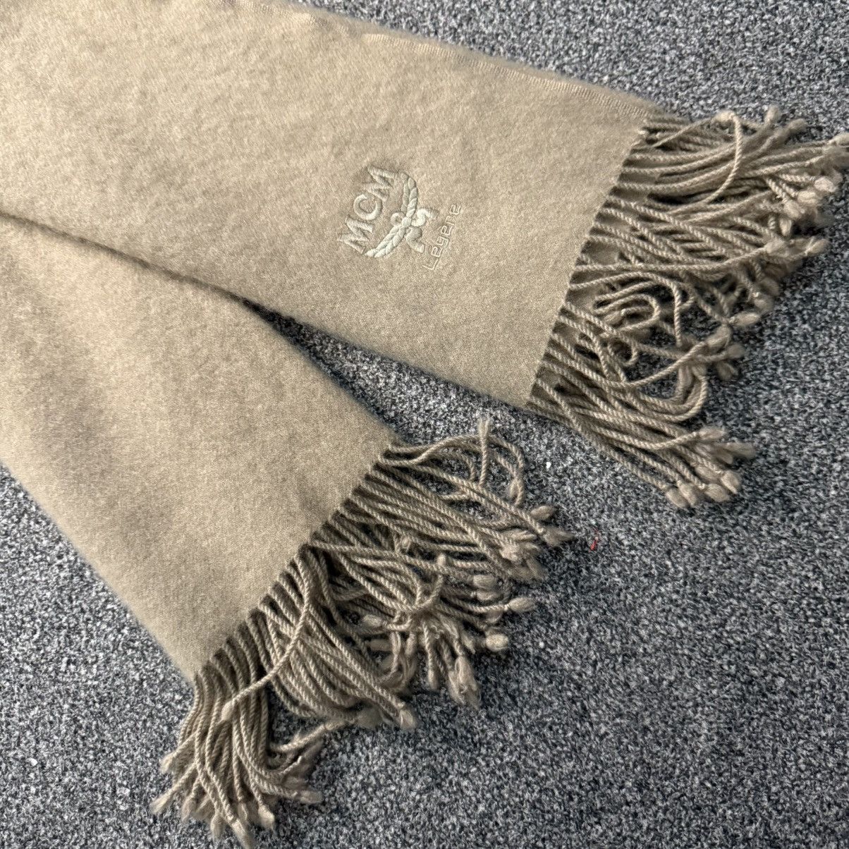 MCM × Vintage MCM Pashmina Wool Crazy Big Scarf Muffler Neckwear Size ONE SIZE - 4 Thumbnail