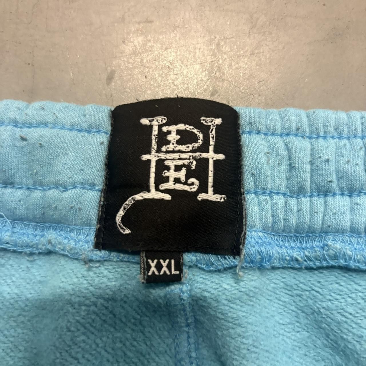Ed Hardy Crazy Vintage Y2K 2000s Ed Hardy Blue Essential Sweatpants With Holes Shown in photo 3,5,6! Size US 42 / EU 58 - 7 Thumbnail