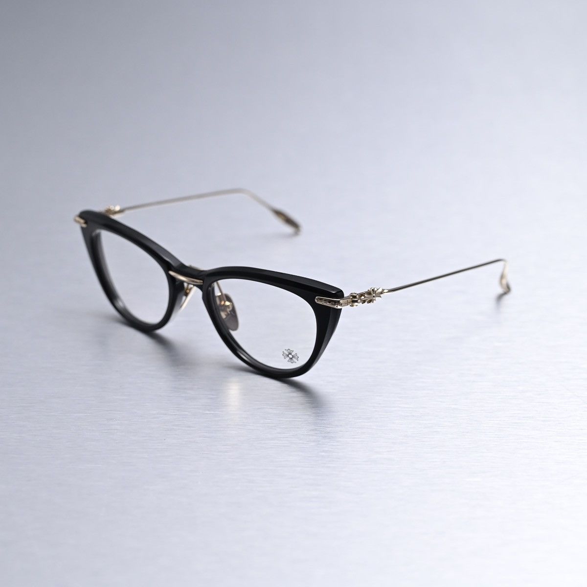 Chrome Hearts CHROME HEARTS NEW LOVER BLACK GOLD PLATED GLASSES Size ONE SIZE - 1 Thumbnail