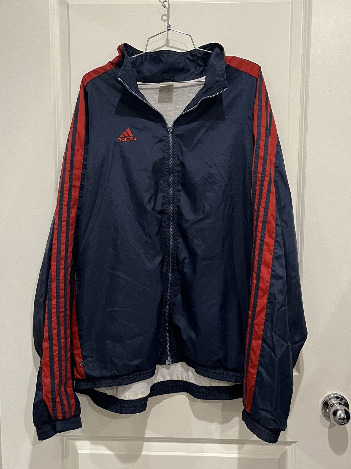 Adidas Vintage Windbreaker Vintage Y2K Adidas Windbreaker XXL Full Zip Grailed