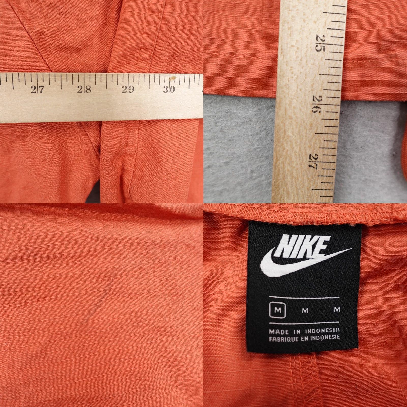 Nike Nike Jacket Womens Medium Orange Ripstop Icon Clash Full Zip Up Coat Utility Jacket Size M / US 6-8 / IT 42-44 - 8 Thumbnail