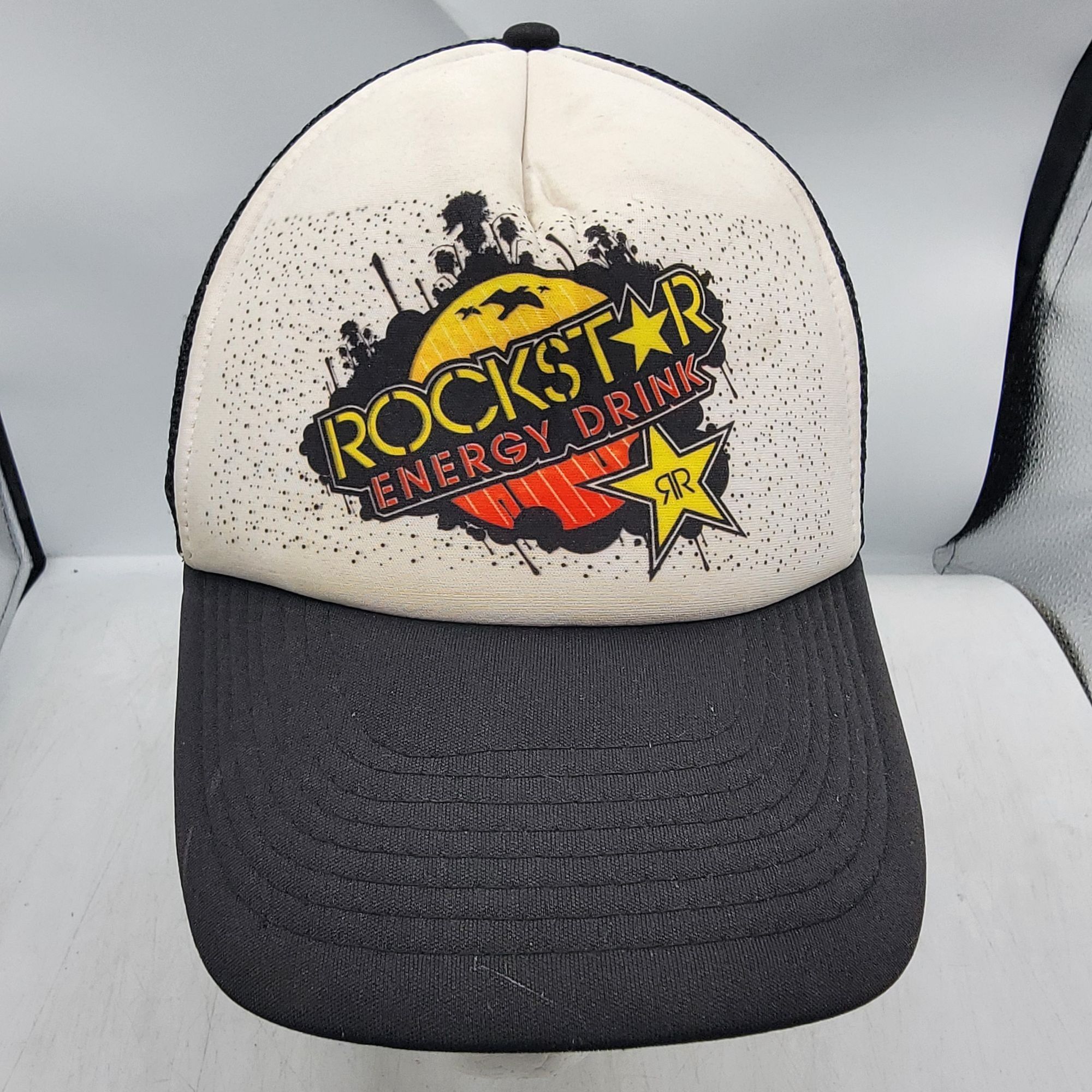 Rockstar RockStar Energy Drink Trucker Hat Cap Mesh Casual Spell Out ...
