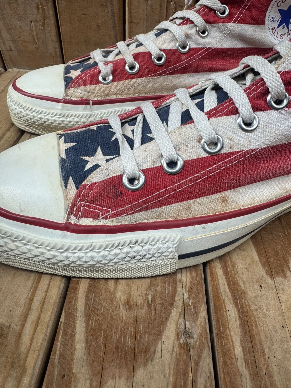 Converse Rare converse all star American flag Converse made in USA 10 Size US 10 / EU 43 - 15 Thumbnail
