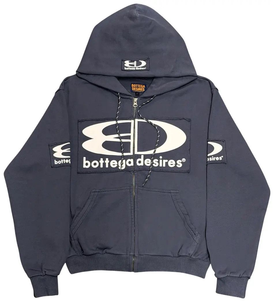 Bottega Desires 'Tech' Blue Zip Up Hoodie