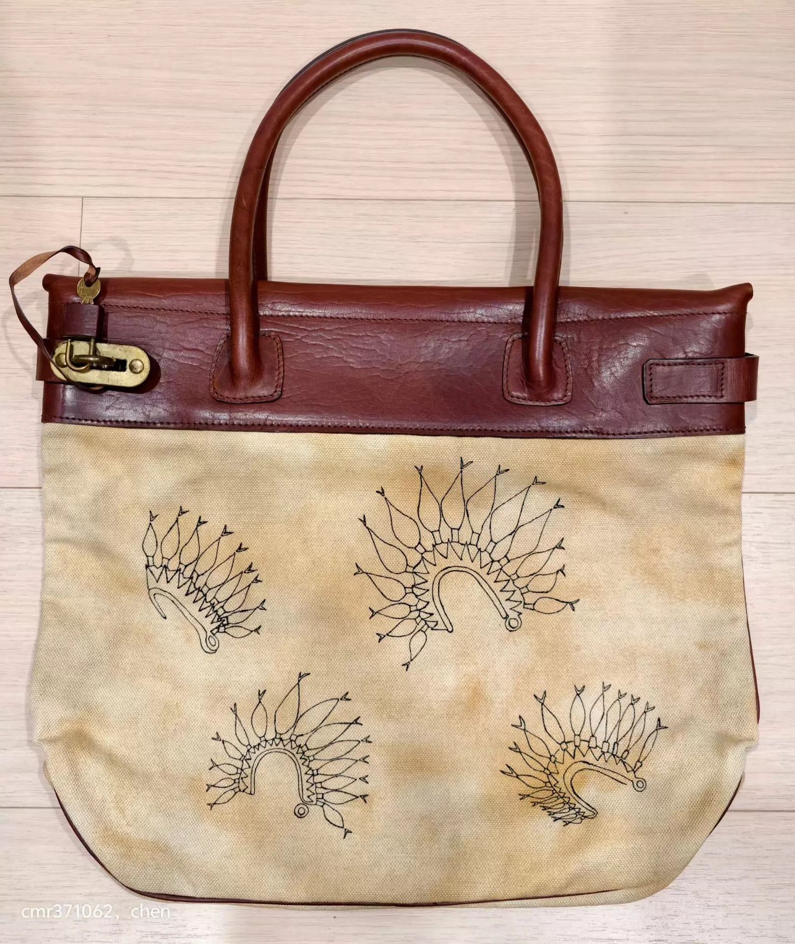 Visvim VISVIM 15AW MAIL SATCHEL CANVAS FR Beige S Size ONE SIZE - 3 Thumbnail