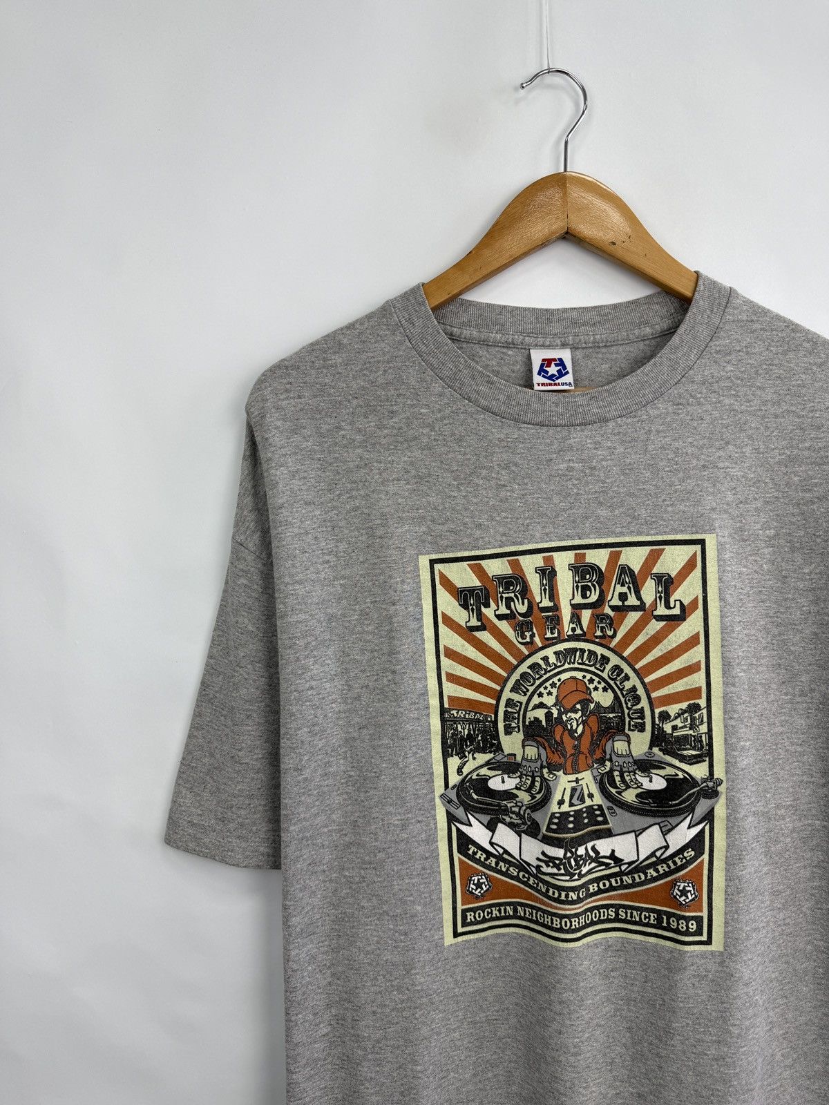 Tribal Streetwear 🇺🇸 Vintage 90s Tribal USA Gear Graffiti DJ Graffiti ed hardy Size US XL / EU 56 / 4 - 2 Thumbnail