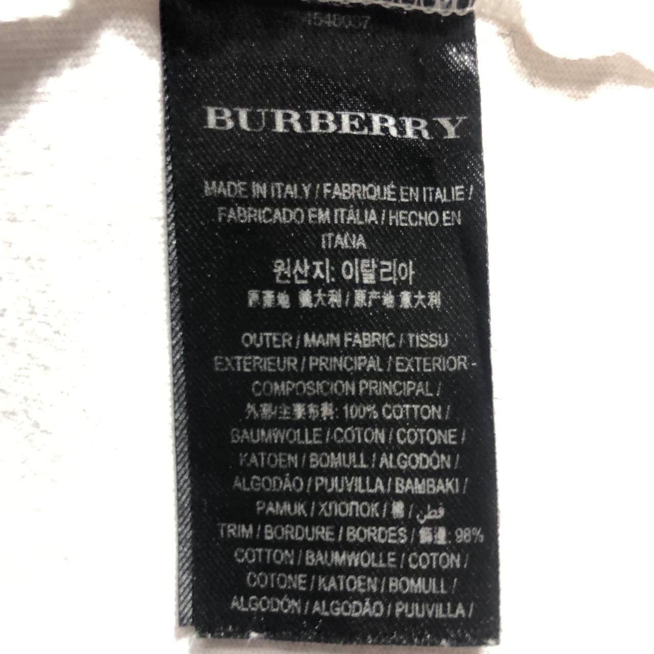 Burberry Burberry Spell out logo embroidered tee Size US M / EU 48-50 / 2 - 7 Thumbnail