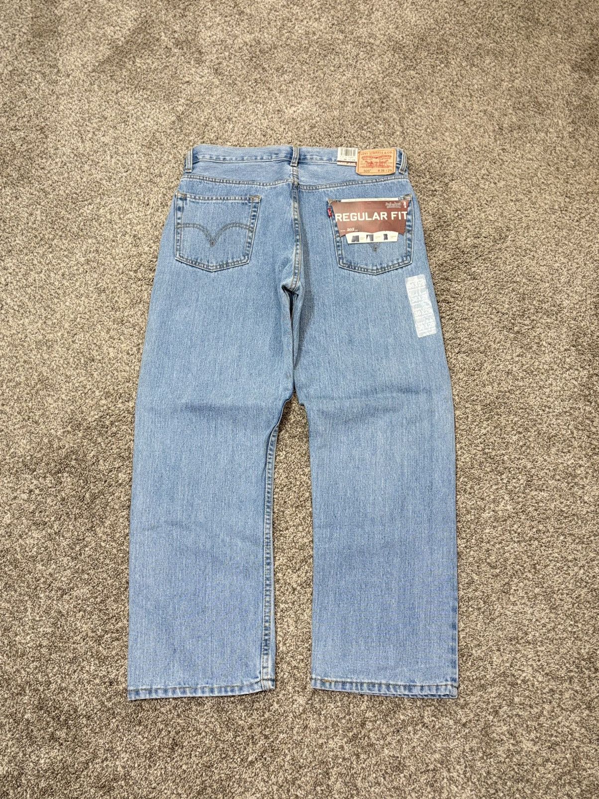 Levi's Vintage Levis 505 Jeans 36x29 Y2K Deadstock Regular Straight Size US 36 / EU 52 - 1 Thumbnail