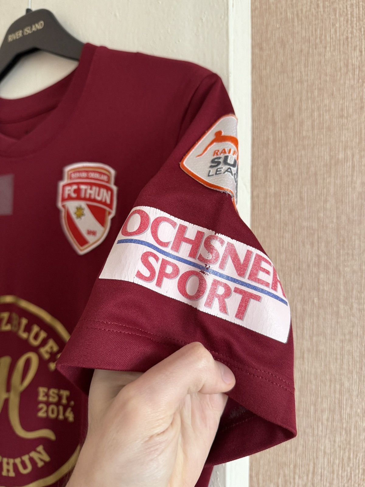 Nike Nike FC Thun Home Shirt Kablan #20 Swiss Super League Jersey Size US M / EU 48-50 / 2 - 7 Thumbnail