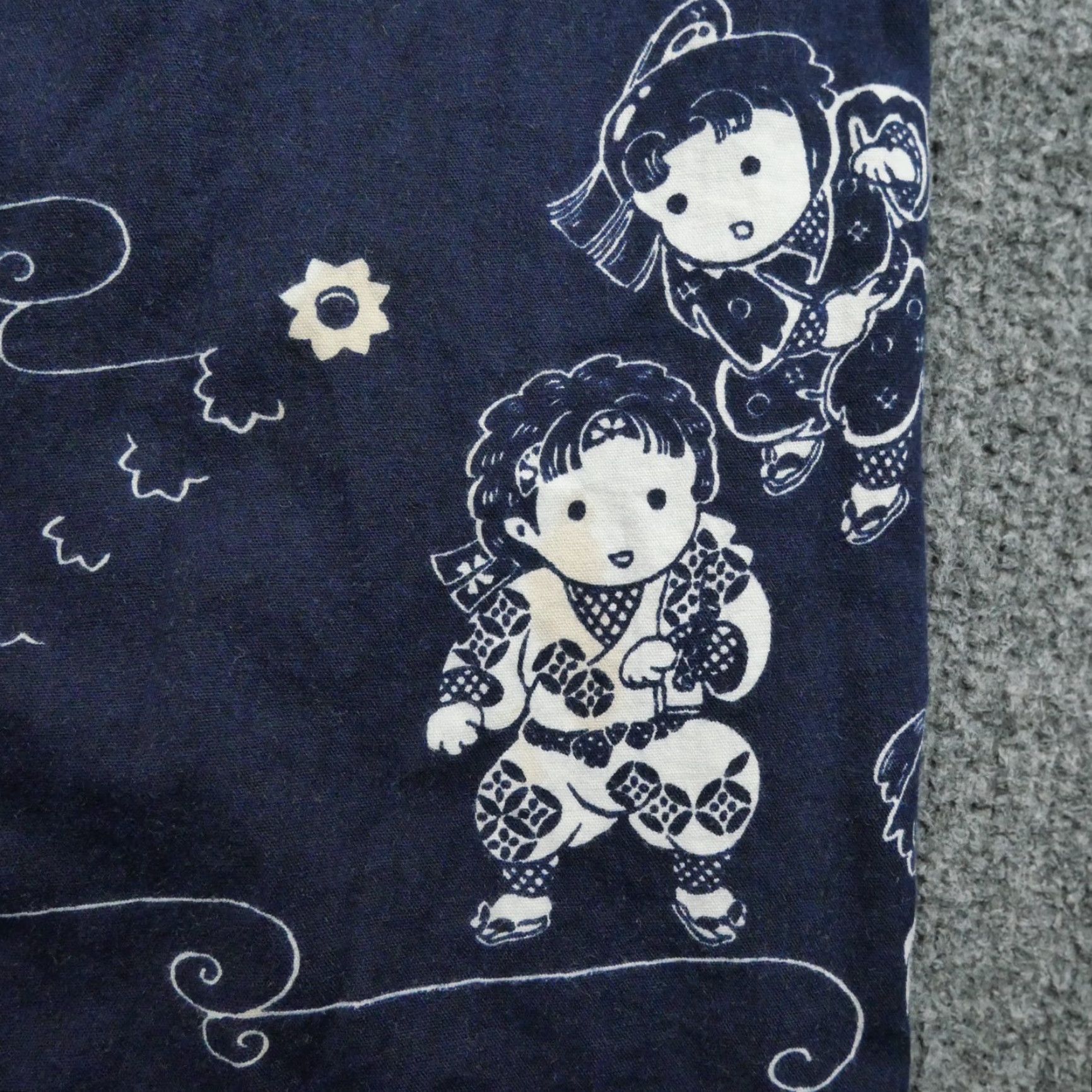 Vintage VINTAGE Juguemm Kimono Blouse Women 45 Blue Cotton 3/4 Sleeve Casual Regular Size 45 Modern Size M / US 6-8 / IT 42-44 - 5 Thumbnail