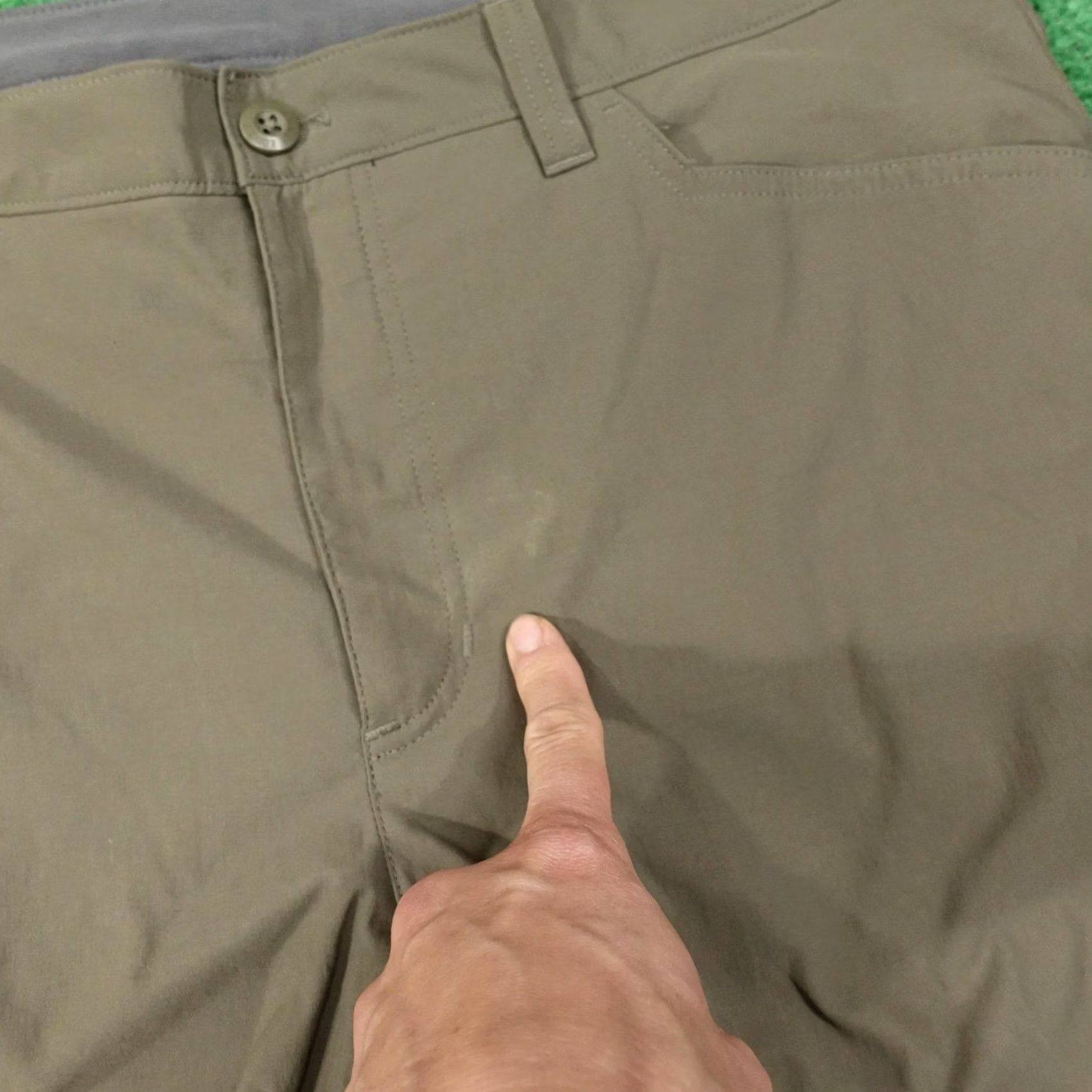 Eddie Bauer Eddie Bauer Mens Pants Green Fleece Lined Cargo Hiking Stretch Nylon 38x30 Size US 38 / EU 54 - 3 Thumbnail
