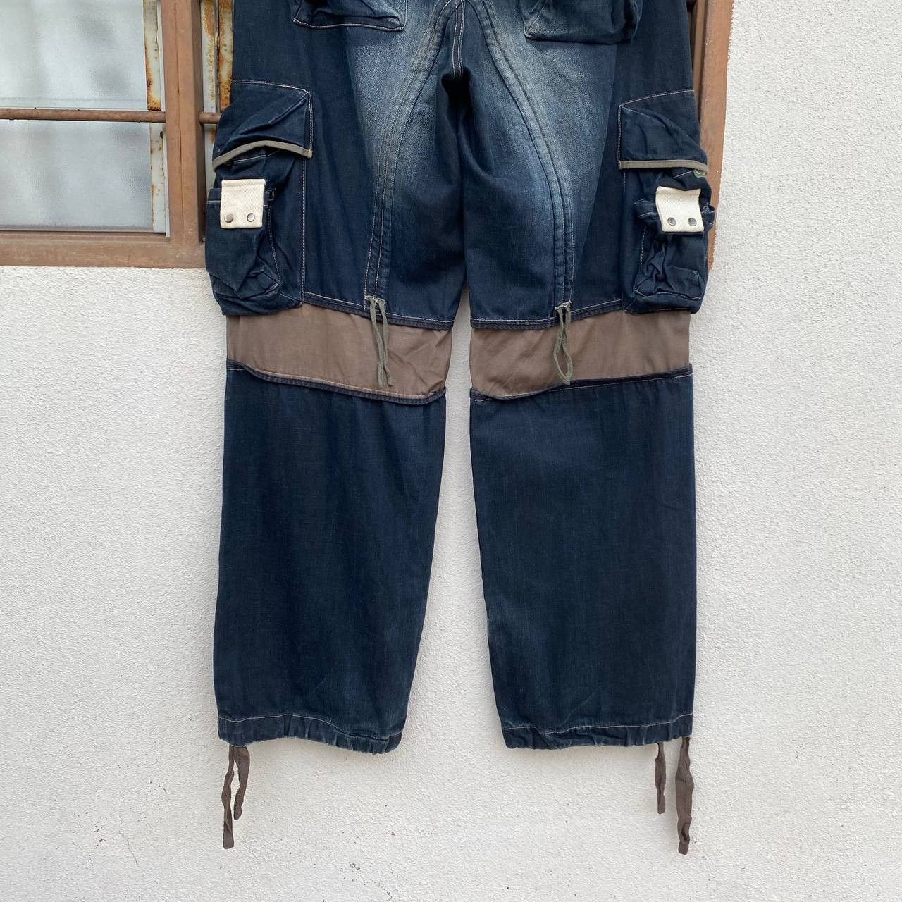 PPFM Rare Archival PPFM "Yellow Riot" Paratrooper Cargo Denim Size US 35 - 7 Thumbnail