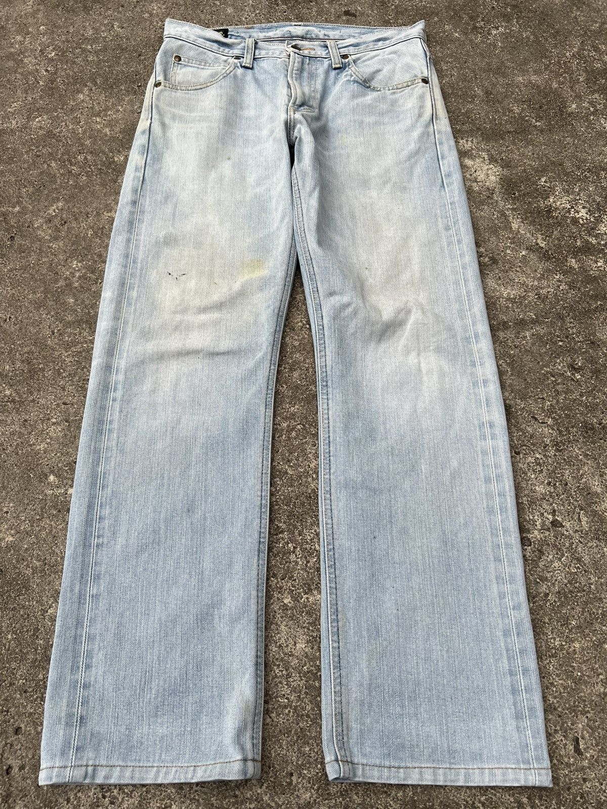 Japanese Brand Vintage 90’s Lee Riders Sanforized Selvedge Faded Jean Size US 30 / EU 46 - 1 Thumbnail