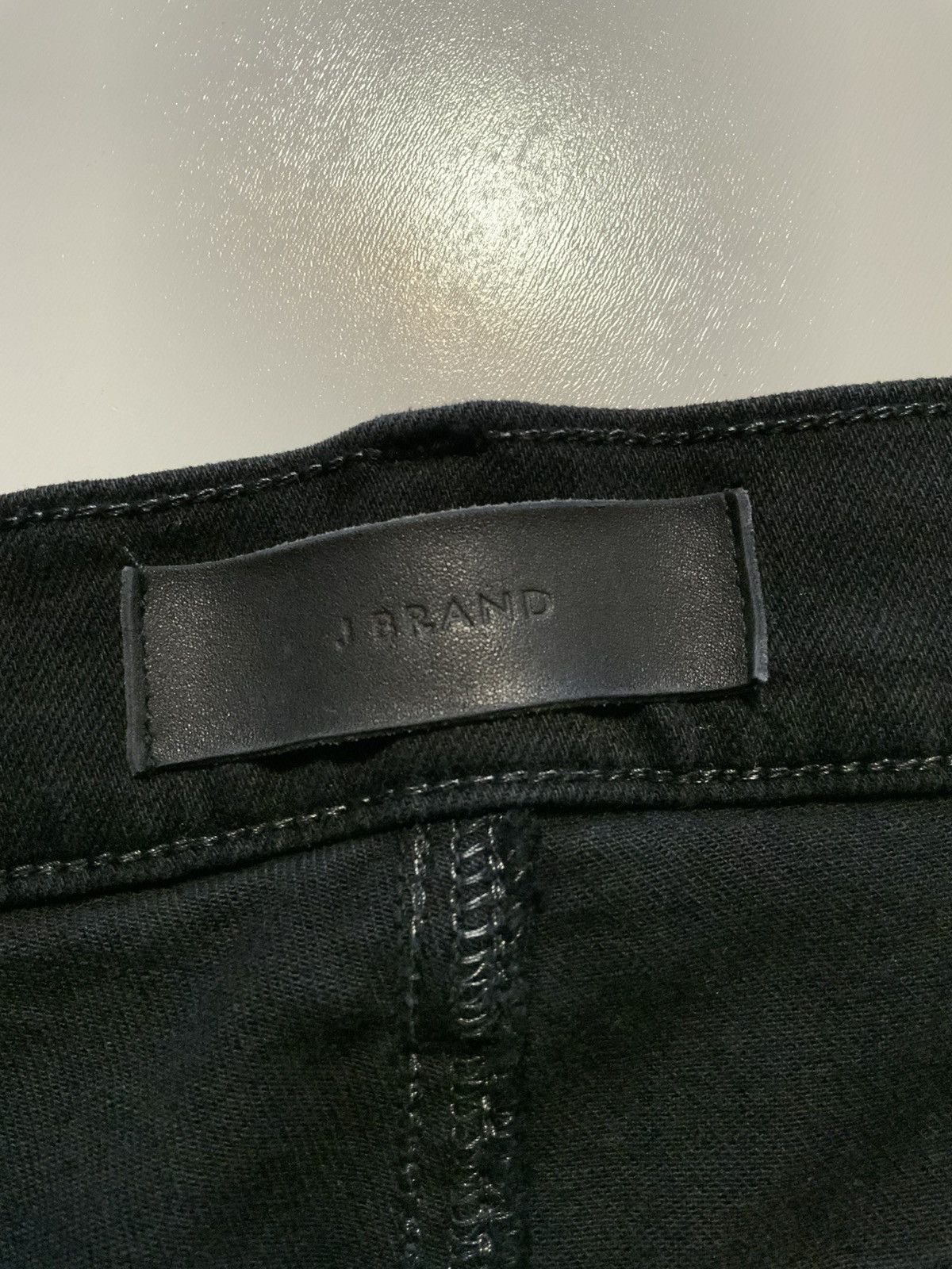J Brand $198 J Brand Tyler Black Solace Distressed Slim Denim Jeans Size US 30 / EU 46 - 5 Thumbnail