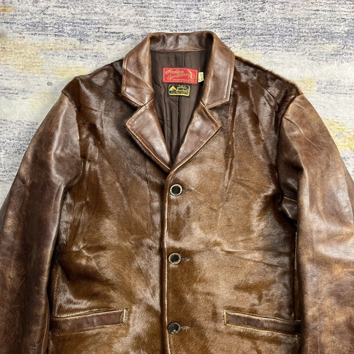 Indian Motorcycle Indian toyo enterprise pony hair horsehide leather jacket Size US M / EU 48-50 / 2 - 3 Thumbnail