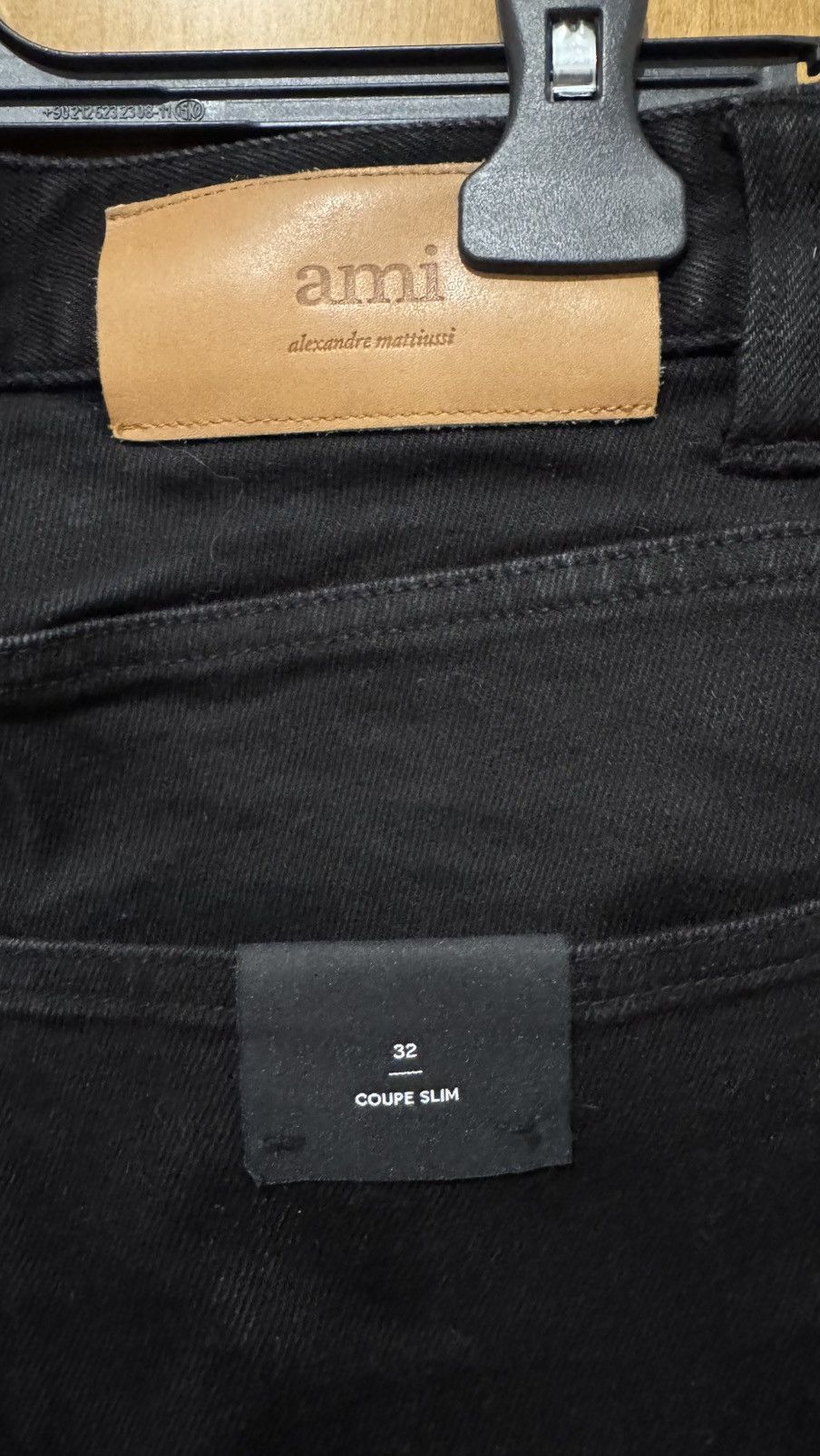 AMI AMI Paris Low Rise Slim Black Jeans Size US 32 / EU 48 - 3 Thumbnail