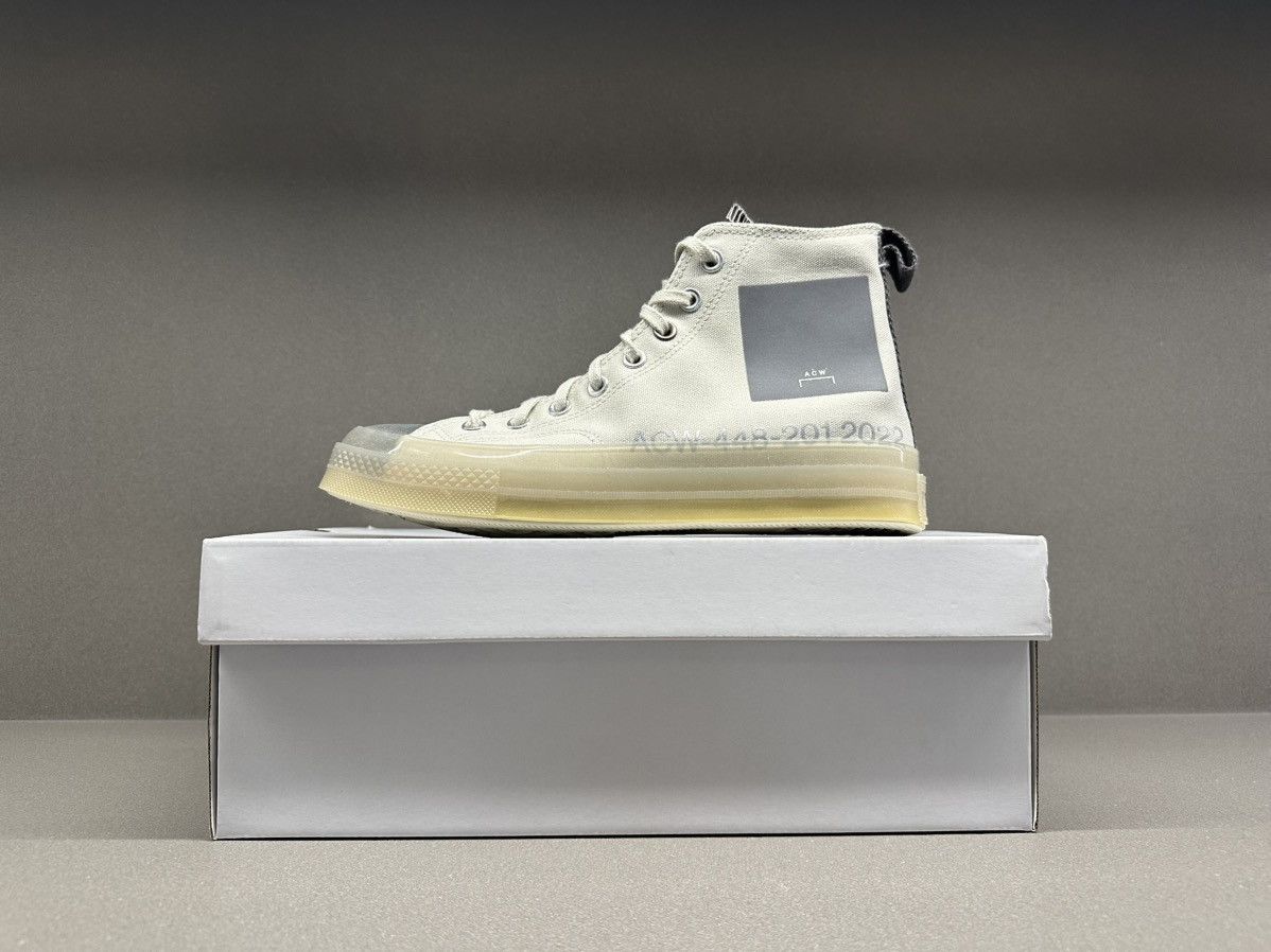 A-COLD-WALL* × Converse Converse Chuck Taylor All-Star 70s Hi A-COLD-WALL Silver Size US 8 / EU 41 - 2 Thumbnail